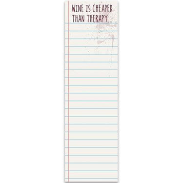 Wine Therapy Long Notepad - The Fox Decor